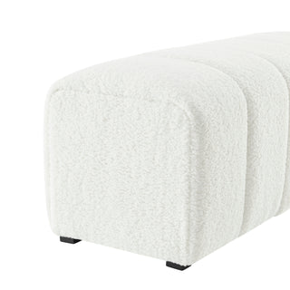 Cassy Faux Shearling Bench