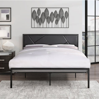 Rhea Queen Platform Bed Black