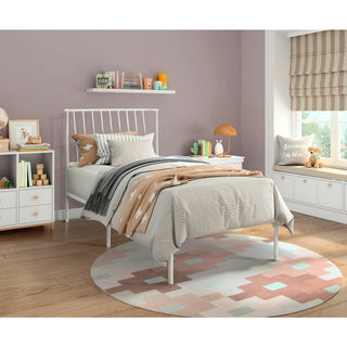 Augusta Twin Platform Bed White