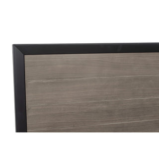 Raku Queen Platform Bed Barnwoood Gray