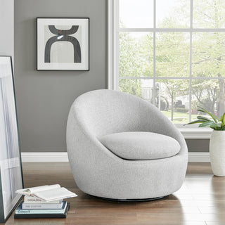 Adelmo Fabric Swivel Accent Chair