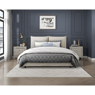 Linna Queen Platform Bed Gray