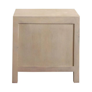 Palm Solid Mango Wood 2-Door, 1-Drawer End Table