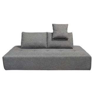 Cloud Lounge Seating Platform, Moveable Backrest Supports in Space Grey Fabric