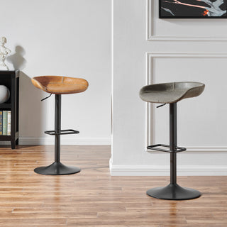 Rogue KD PU Gaslift Swivel Bar Stool