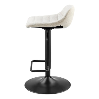 Koa KD Fabric Gaslift Swivel Bar Stool