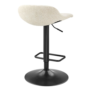 Koa KD Fabric Gaslift Swivel Bar Stool