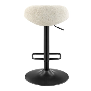 Koa KD Fabric Gaslift Swivel Bar Stool