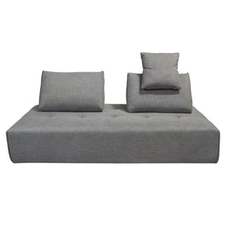 Cloud Lounge Seating Platform, Moveable Backrest Supports in Space Grey Fabric