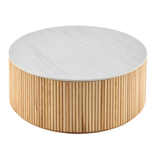 Ingrid Ceramic Top 39.5" Round Coffee Table