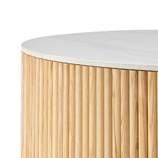 Ingrid Ceramic Top 39.5" Round Coffee Table