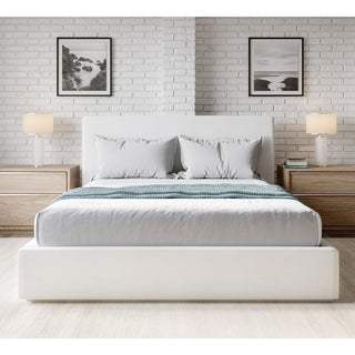 One Upholstered Platform Bed