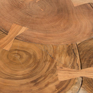 Joss Natural Acacia One of a Kind Live Edge Square Cocktail Table w/ Black Hairpin Legs