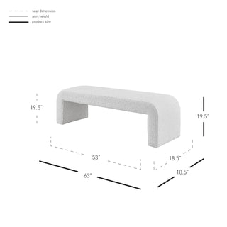 Vioreen Fabric Bench