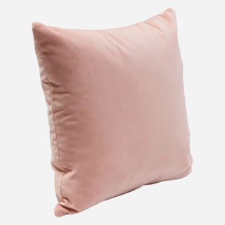 Square Accent Pillows, Blush Pink Velvet - Set of 2