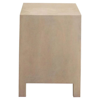 Palm Solid Mango Wood 2-Door, 1-Drawer End Table