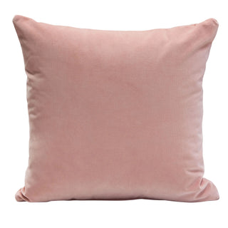 Square Accent Pillows, Blush Pink Velvet - Set of 2