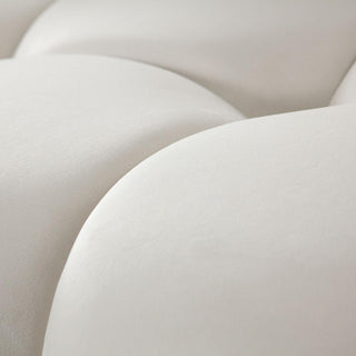 Paloma Armless Chair in Light Cream Velvet