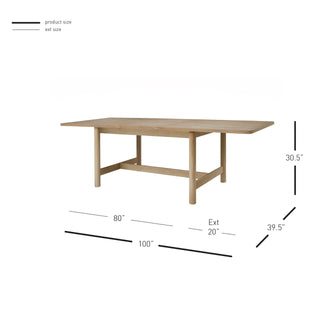 Bloomfield KD Butterfly Dining Table w/ 20" Ext