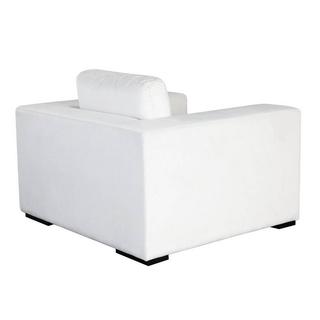 Muse Accent Chair in Mist White Performance Fabric
