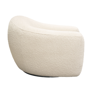 Pascal Swivel Chair In Textured Fabric
