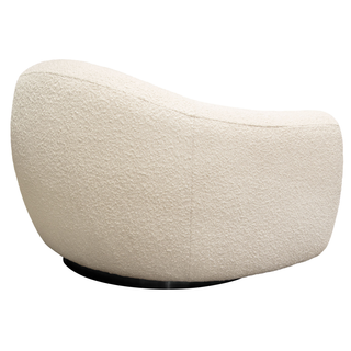 Pascal Swivel Chair In Textured Fabric