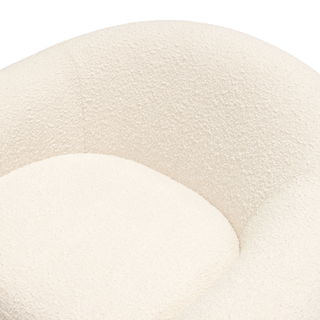Pascal Swivel Chair In Textured Fabric