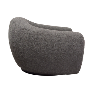 Pascal Swivel Chair In Textured Fabric