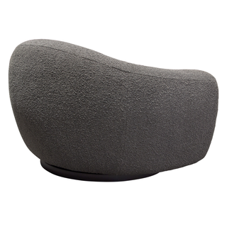 Pascal Swivel Chair In Textured Fabric