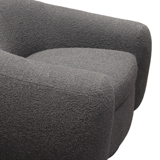 Pascal Swivel Chair In Textured Fabric
