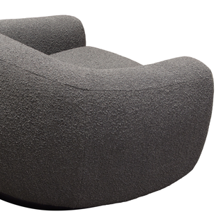 Pascal Swivel Chair In Textured Fabric