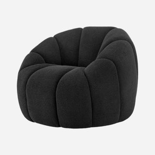 Callista Fabric Swivel Accent Chair Monroe Black