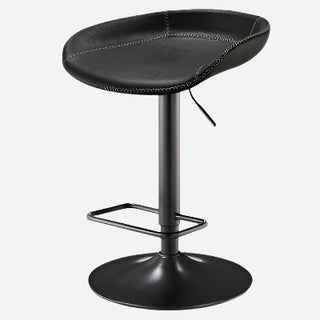 Rogue KD PU Gaslift Swivel Bar Stool Vintage Black