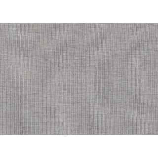 A gray upholstered queen-size platform bed with a low-profile headboard and footboard, displayed against a white background And Fabrics .