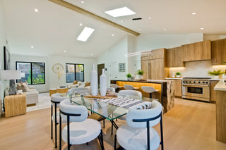 Dining_Room_Modern_bedroom_with_a_bed_nightstands_and_abstract_art_on_the_rt