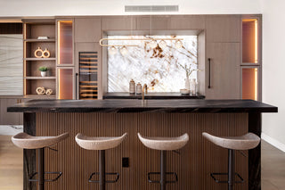 Modern kitchen with bar area and decorative elements stunning-vipe
