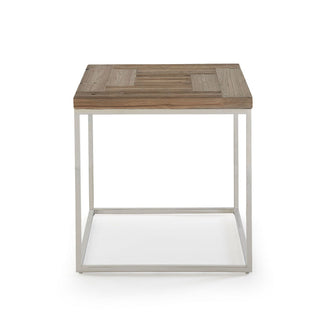 Natural-finish Ace reclaimed wood end table by Modus Furniture, featuring rustic charm and durable construction