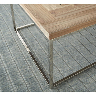 Rustic Ace reclaimed wood end table by Modus Furniture, featuring a sturdy frame and natural wood finish