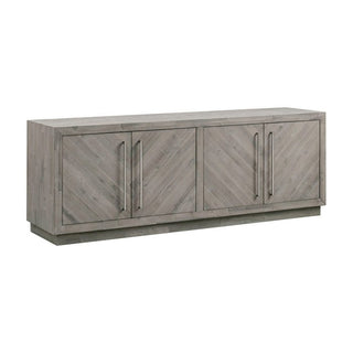 Alexandrda Solid Wood 74 inch Media Console in Rustic Latte