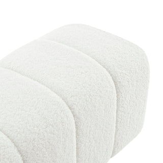 Cassy Faux Shearling Bench