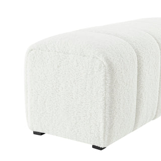 Cassy Faux Shearling Bench