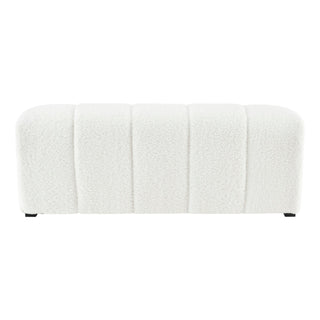 Cassy Faux Shearling Bench