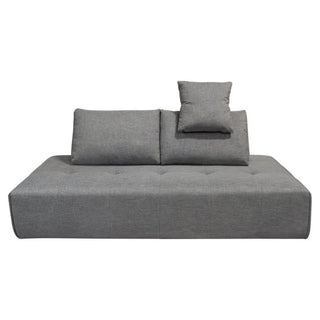 Cloud Lounge Seating Platform, Moveable Backrest Supports in Space Grey Fabric