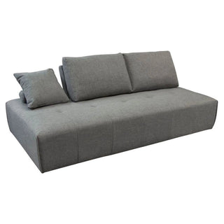 Cloud Lounge Seating Platform, Moveable Backrest Supports in Space Grey Fabric