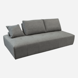 Cloud Lounge Seating Platform, Moveable Backrest Supports in Space Grey Fabric