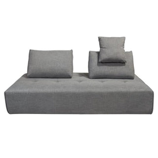 Cloud Lounge Seating Platform, Moveable Backrest Supports in Space Grey Fabric
