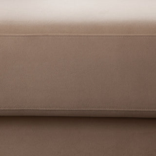 Form Sofa in Camel Performance Velvet with (2) Accent Pillow Balls
