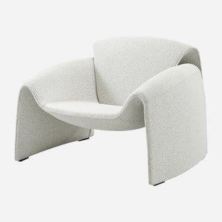 Hilda Fabric Accent Arm Chair Boucle Beige