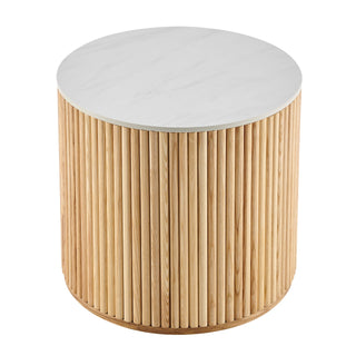 Ingrid Ceramic Top 21.5" Round Side Table