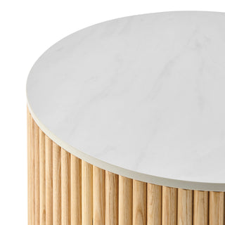 Ingrid Ceramic Top 21.5" Round Side Table